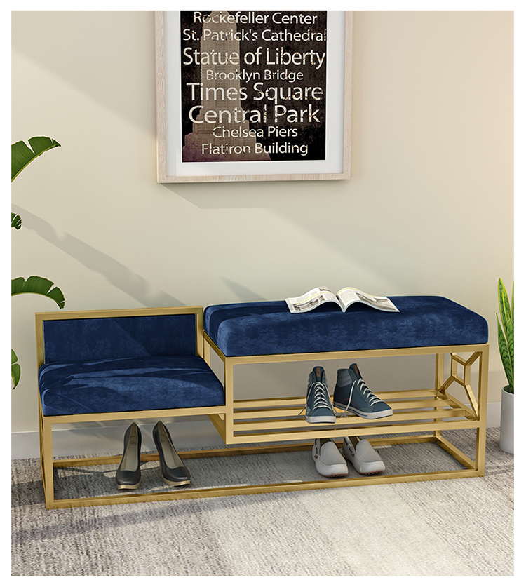 Modern simple family living room bedroom Hotel porch metal shoe rack