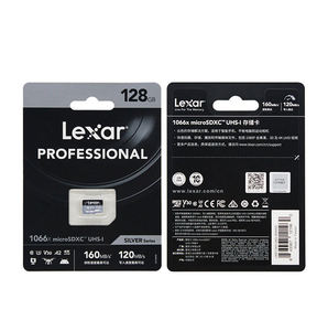 Tarjeta de Memoria <span class=keywords><strong>Micro</strong></span> SDXC <span class=keywords><strong>Lexar</strong></span> Professional Original de 64GB, 128GB, 256GB, 1066x, V30, A2, Clase 10, Velocidad Máxima de 160MB/s para Teléfono y Cámara - Product Image 2