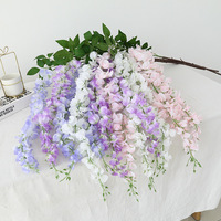 Guirlande de glycine artificielle longue en soie pour événements, hôtels et décoration intérieure – Vente en gros directe usine