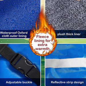 Winter Warm Clothes <b>Waterproof</b> <b>Blanket</b> for Calf Goat Livestock Saver Coat for Keeping Pet Warm Thickened Belly Protection Jacket - Product Image 5