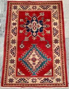 Tapis Kazak Vintage Afghan Noué À La Main Qualité Style Classique Chambre à Coucher Tapis Kilim Personnalisable pour Exercice À Domicile Prière Pique-Nique - Product Image 2