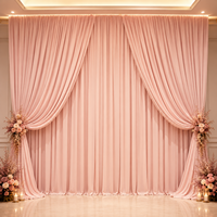 Rideaux de scène de mariage en tissu extensible infroissable, sur mesure, en soie de lait, pour la décoration de cérémonies et d'événements (vente en gros)