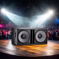 Dual 18 Inch Performance Stage Professional STX828S 1600 Watt Bass 18 Subwoofers for Stage