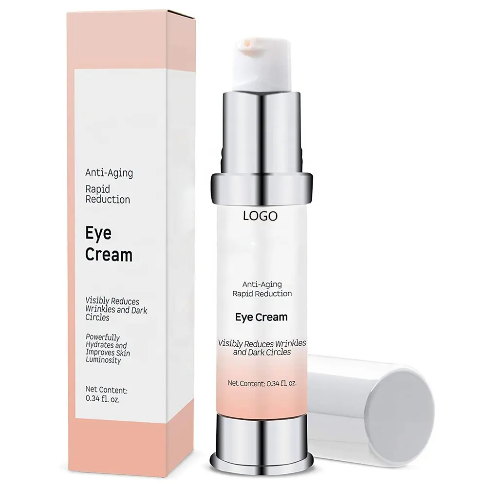 Private label skin care dark circle eye cream instant wrinkle remover cream anti aging rapid reduction eye cream