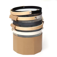 Petit panier circulaire avec poignée en bois ou en bambou