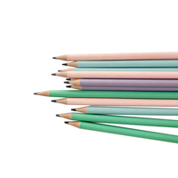 Ensemble de papeterie pour étudiants Mocaron, utilisation hôtelière, emballage personnalisé, crayons à dessin non toxiques en plastique rond HB, mine noire, fabriqué dans le Jiangxi