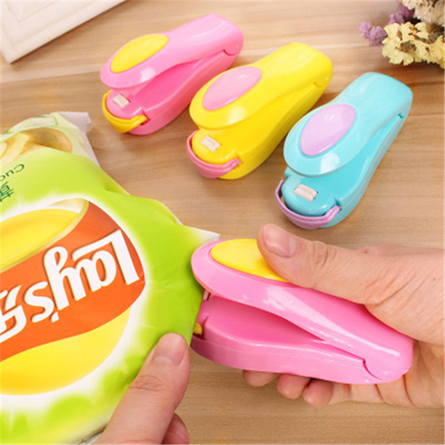 Mini Heat Sealer - Portable Plastic Bag Closer for Food Storage, Snacks & Travel One-Button Operation