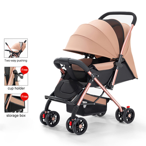 Xe đẩy em bé đa năng, gấp gọn, có thể đẩy hai chiều, hệ thống du lịch, mui che rộng, dành cho trẻ sơ sinh của Trung Quốc - Product Image 2
