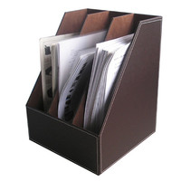 Ensemble de papeterie de bureau de luxe en cuir blanc/noir/marron/cuir, porte-coussin pliable en cuir, WFD en option