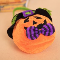 Sac fourre-tout citrouille sorcière Halloween pour enfants pour accessoires de déguisement de fête de bonbons de fête fournitures de fête décoratives