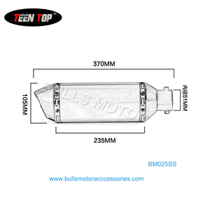 exclusivo de acero inoxidable universal de <span class=keywords><strong>escape</strong></span> de la motocicleta <span class=keywords><strong>doble</strong></span> <span class=keywords><strong>salida</strong></span> de <span class=keywords><strong>escape</strong></span> para scooter/de la motocicleta - Product Image 6