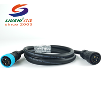 Câble d'alimentation pour vélo électrique Liushi LSM25 Stock M25, connecteur mâle/femelle en laiton IP67 étanche 40A/80A, nylon