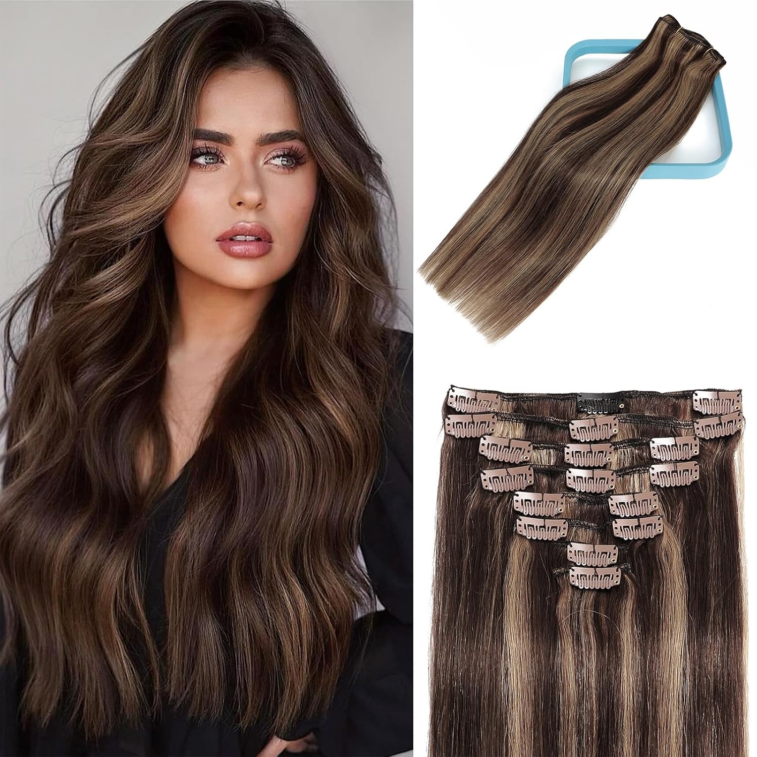 2/6 dark brown to chestnut brown