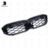 ABS Brillant Noir Diamant Style Pare-chocs Avant Grill Auto Accessoires Pour BMW Série 3 G20 G28 LCI 2023 +