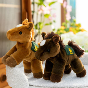 Mini caballo de simulación blanco, muñeco de peluche, colgante de decoración, mascota bonita, juguete suave, caballo enano rosa, Animal relleno, juguete de peluche - Product Image 1