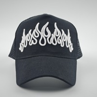 Gorra Trucker Personalizada con Llama Bordada, 6 Paneles, Malla 3D, Cierre Ajustable, Colores Negro, Blanco, Rojo, Venta al por Mayor, OEM, MOQ Bajo