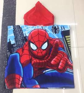 <span class=keywords><strong>Toalla</strong></span> de terciopelo de corte de felpa de algodón Poncho con capucha de playa de algodón para niños en patrón de stock - Product Image 1