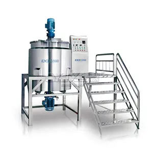 CYJX Efficient Stainless Steel Mixer Liquid Soap Lotion Hair Dye Making Machine Sealed Cover Heat Jacketed Mixing Tank