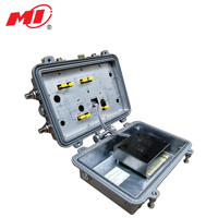 Amplificateur RF extérieur pour signal CATV à bande passante 1 GHz, 60 V, réseau HFC bidirectionnel, faible bruit, gain 38 dB, fonctionnement de -40 à +55 dBm