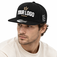 Özel İşlemeli Düz Siperli Performans Snapback Şapkaları, Yaprak Desenli Hip Hop Sokak Giyim Şapkaları, Marka Ürünleri İçin
