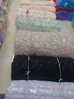 2025 nouvelle robe de mariée brodée perle fabricant de tissu brodé approvisionnement direct tissu à paillettes Tissu Brodé