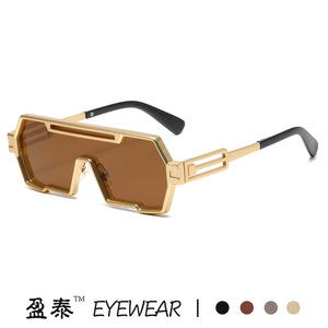 Cyberpunk <b>Square</b> Frame <b>Sunglasses</b> Metal UV400 Unisex Outdoor Fashion - Product Image 3