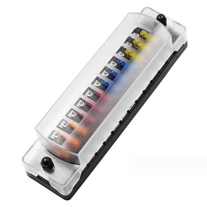 Boîtier de fusibles à 12 voies, <span class=keywords><strong>bornier</strong></span> électrique pour voiture, camping-car, remorque, bateau <span class=keywords><strong>12V</strong></span> - Product Image 4