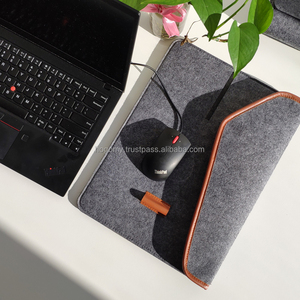 Ulike Custom Durable Soft Portable Simple Felt Material Shockproof Unisex Laptop Sleeve <b>Case</b> Pockets Large Capacity <b>Computer</b> Bag - Product Image 1