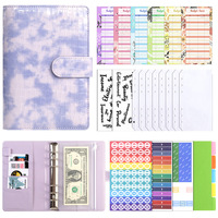 Carnet de notes multifonctionnel A6 en cuir PU pour étudiants, motif crocodile, couleur macaron, classeur de budget sans inserts – Vente en gros