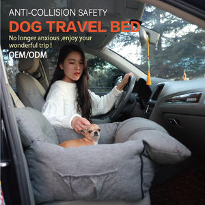 Bobbypet Hot Koop Huisdier Autostoel Draagbare Hond Reizen Auto Carrier <span class=keywords><strong>Bed</strong></span> Waterdichte Hond Booster Seat Met 2 Verstelbare Hond riemen - Product Image 2