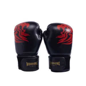 Woosung 6oz-14oz high grade Pu leather boxing gloves for kids boxing gloves custom logo