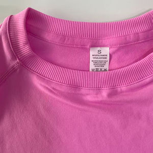 Setelan Olahraga Wanita 2 Potong, Atasan Crop Top Lengan Pendek Model Longline, Celana Pendek Olahraga Pinggang Tinggi, Baju Fitness, Setelan Yoga - Product Image 6