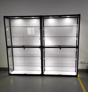 Vitrine <span class=keywords><strong>murale</strong></span> cosmétique multifonctionnelle à vision complète, verrouillable, présentoir à <span class=keywords><strong>bijoux</strong></span>, éclairage LED, <span class=keywords><strong>armoire</strong></span> à curiosités, jouets - Product Image 1