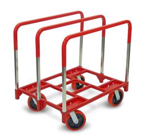 Moteur chariots avec 3 montants, 6x2 "pivotant roulettes robustes, chaude <span class=keywords><strong>plastisol</strong></span> trempage - Product Image 1