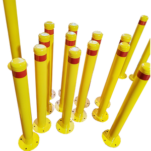 حاجز أمان ثابت حاجز عاكس بعد الحاجز دائري سفلي من الفولاذ المجلفن - Product Image 5