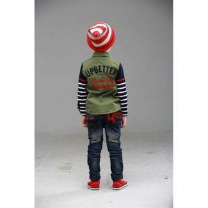 Jeans déchirés style décontracté pour enfants, collection 2016, vente en gros de vêtements pour enfants - Product Image 4