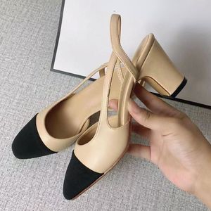 2.5CM/7CM Chaussures Femme Sandales a Talon Sexy Block <strong>Closed</strong> <strong>Toe</strong> Pumps <strong>Mules</strong> 2024 Low Heels for Women - Product Image 5