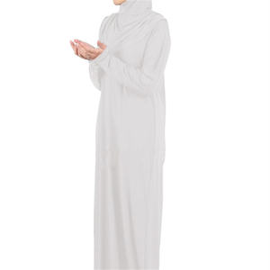 Ramadan un pezzo preghiera Abaya vestito con cappuccio kaftano musulmano donne Jilbab abito <span class=keywords><strong>Hijab</strong></span> abito tinta unita Islam Dubai <span class=keywords><strong>turchia</strong></span> <span class=keywords><strong>vestiti</strong></span> - Product Image 3