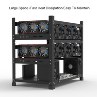 Boîtier de plate-forme en acier à cadre en plein air jusqu'à 8 GPU 12 GPU pour support de châssis de carte graphique