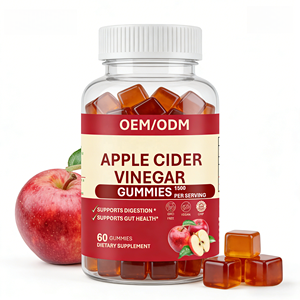 Appelazijn Gummies 1500mg per portie Ondersteunt de spijsvertering & darmgezondheid Veganistisch voor volwassenen 60 Gummies Voedingssupplement OEM/ODM - Product Image 1