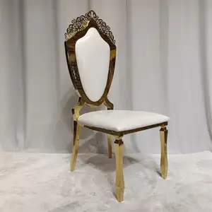 Silla de trono de rey real antiguo francés, para novia y novio, para fiesta de boda