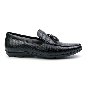 Chaussures plates en cuir pour hommes, mocassins, nouvelle collection, - Product Image 1