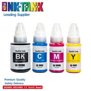 Botella de Tinta de Recarga INK-TANK GI190 GI 190 GI-190 a Base de Agua Compatible para Impresora Canon <span class=keywords><strong>PIXMA</strong></span> G1110 G2100 G2110 G3110 - Product Image 1