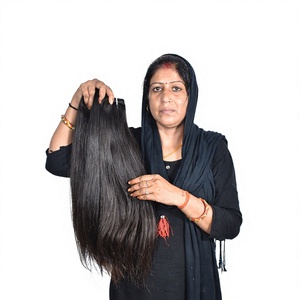 Máquina de cabello vietnamita crudo, doble trama, sedoso, liso, recto, cutícula alineada, precio de fábrica, 100% extensiones de cabello humano Natural - Product Image 1