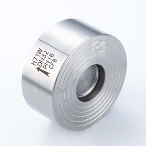 Vanne de retenue unidirectionnelle à clapet plat externe H71W en acier inoxydable 304/201 et 316L pour levage et anti-refoulement, vente en gros - Product Image 3