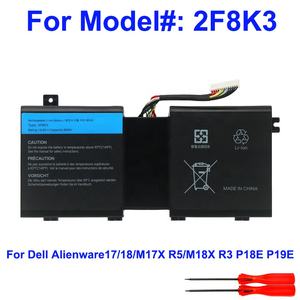 Batería de iones de litio <span class=keywords><strong>2F8K3</strong></span> para Dell Alienware 17/18 M17X R5 M18X R3 P18E P19E, batería recargable de 14,8 V 86WH - Product Image 3