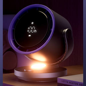 <span class=keywords><strong>Feigo</strong></span> Portable USB Ventilateur De Bureau De Poche Petit Ventilateur pour Bureau À Domicile Intelligent Ventilateur De Table Rotatif avec Led - Product Image 5