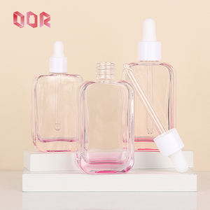 Luxury glass <b>bottle</b> with Screw <b>dropper</b> cap 30ml 60ml volume support customize for essential oil and cosmetic screen printing - Product Image 1