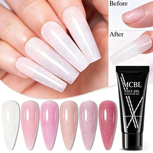 Gel Constructor <span class=keywords><strong>de</strong></span> Uñas Poly Extension, Nuevo, Precio Competitivo, Sin HEMA, Sin TPO, Gel Acrílico Poly para Extensión <span class=keywords><strong>de</strong></span> Uñas - Product Image 3