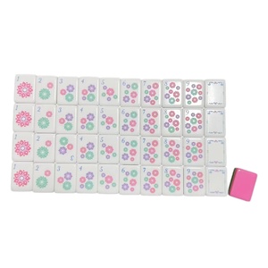 Juego de Fichas de Mahjong Americanas de Acrílico <span class=keywords><strong>Fengcai</strong></span> OMM, Personalizado, de 4 Capas, 160 Fichas, Moderno, Lujoso, Elegante, Color Rosa Claro, Idea de Regalo Personalizada - Product Image 2